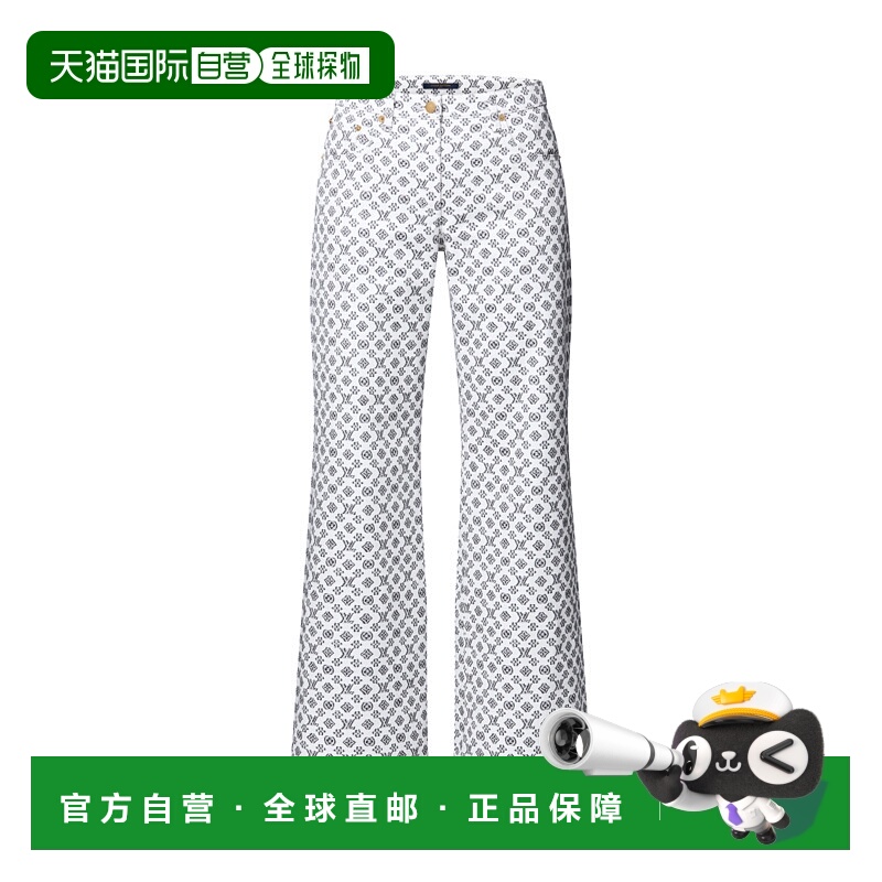 1h可退 欧洲直邮LV (2025) Blurry Monogram Fil Coupe 牛仔裤