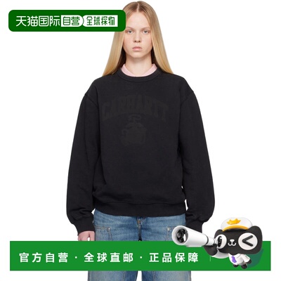 香港直邮CARHARTT WIP 女士 黑色 Faded Pond Corps 套头衫 I0360