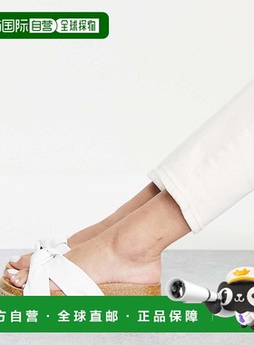 香港直邮ASOS 女士 Teegan 设计打结防水台凉鞋(白色)