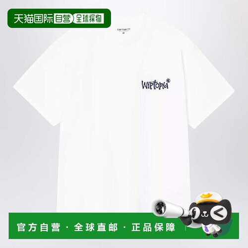 香港直邮CARHARTT WIP 男士 S/S Wiptopia Script 白色T恤 I03549