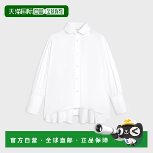 自营欧洲直邮CELINE思琳 女士白色棉质大款衬衫