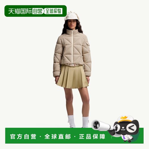 自营欧洲直邮Moncler/盟可睐 棉质混纺针织百褶A字裙半身裙迷你裙