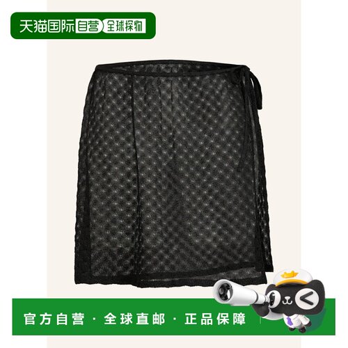 香港直邮MISSONI 女士半身裙 100296469713000 CO 黑色 Wrap skir