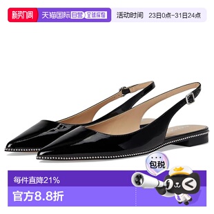 香港直邮Coach 漆皮平底鞋 蔻驰 Claire black黑色 女士 1h可退