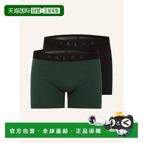香港直邮FALKE 男士内裤 100170886717000 CO 绿色 2-pack boxer