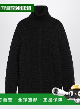 1h可退 香港直邮moncler 女士 黑色羊毛高领毛衣 9F00002M6727999