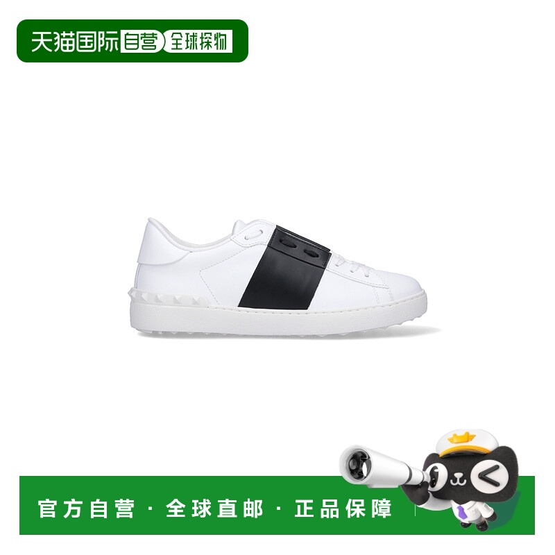 香港直邮valentino 华伦天奴 男士 白色皮质开口运动鞋 7Y2S0830B