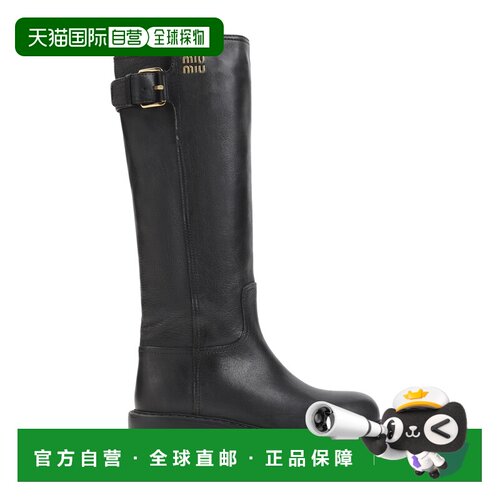 香港直邮Miu Miu 缪缪 女士 皮质靴子 5W767EF55Y9SF0002