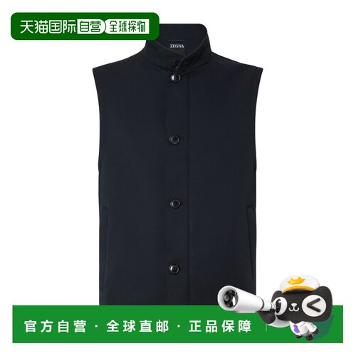 1h可退 香港直邮Z ZEGNA 男士马甲 UHTC5A3H127B09 SS2026 黑色 M