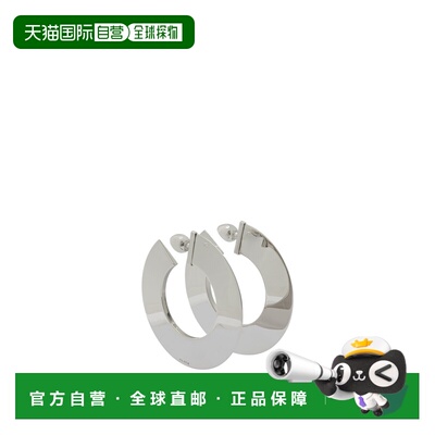 香港直邮ALAIA 女士耳饰 AAJE1018E006210 AW2025 银色 环形耳环