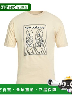 香港直邮New Balance  男士 T恤 yellow黄色 舒适时尚