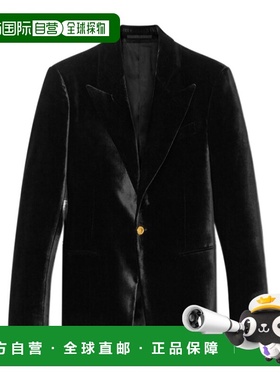1h可退 香港直邮Versace 丝绒单排扣西装外套 10177001A09548