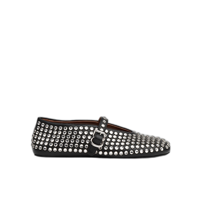 香港直邮Alaia 徽标平底鞋单鞋 AA3A029CK116