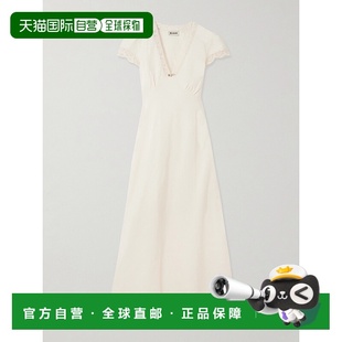 蕾丝边亚麻混纺中长连衣裙 1h可退 Clarice 女士 香港直邮RIXO