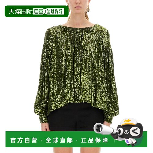 欧洲直邮RABANNE 女士衬衫 25ACTO135PO0391P055 AW2025 绿色