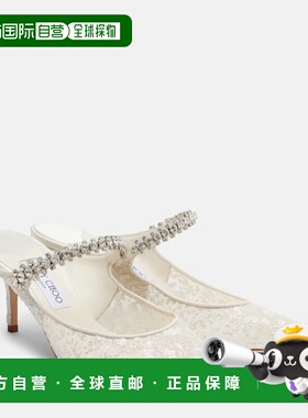 1h可退 香港直邮Jimmy Choo 周仰杰 女士 Bing 精饰皮革边凉拖