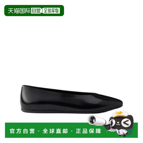 香港直邮Prada/普拉达 女士 方头芭蕾一脚蹬平底鞋 26FW芭蕾舞鞋