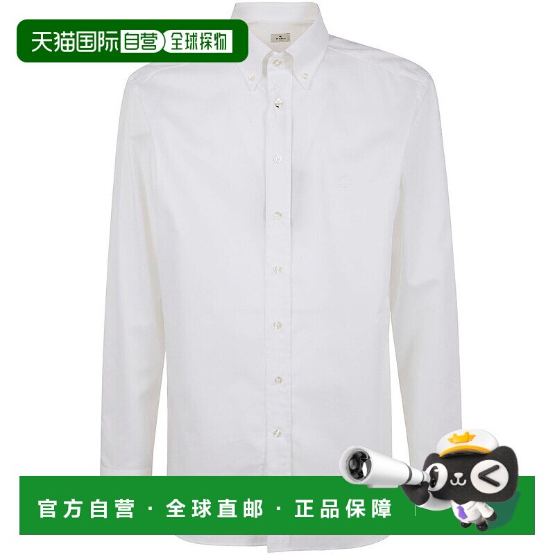 1h可退 香港直邮Etro 艾特罗 男士 Pegaso 刺繡紐扣襯衫 MRIB0004