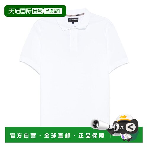 1h可退 香港直邮Barbour 男士T恤 MML1464WH11 SS2025 白色 短袖P