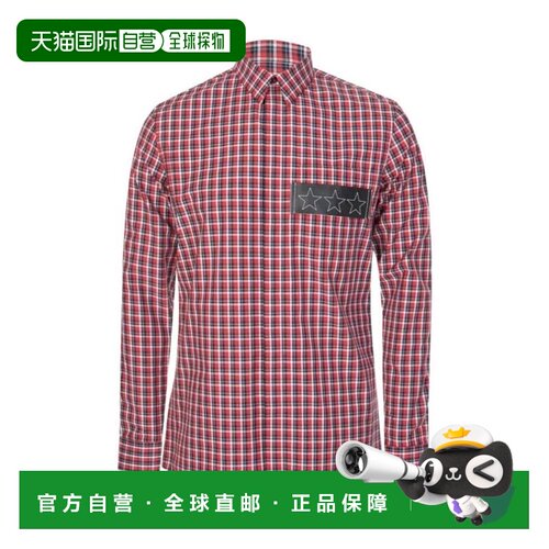 香港直邮Givenchy 格纹长袖衬衫 6025401纪梵希男装