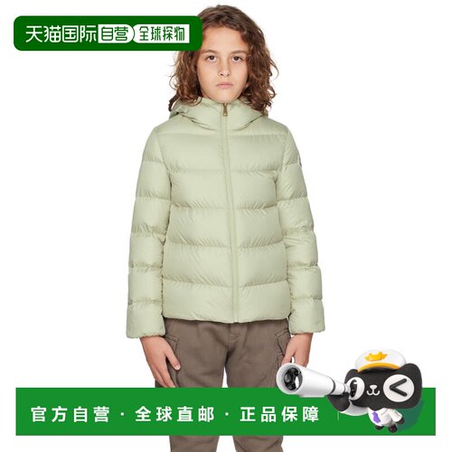 香港直邮moncler 男童 绿色 Beulah Hooded 儿童羽绒夹克童装 K29