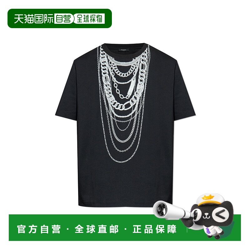 1h可退 香港直邮Balmain 巴尔曼 男士 短袖T恤 FH1EG000GF06
