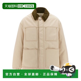 1h可退 香港直邮Ami Paris 男士 AMI 加厚工裝夾克 UJK834DE0106