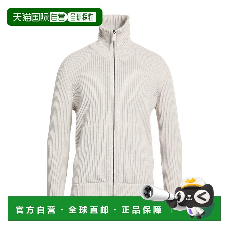 香港直邮Brioni 布里奥尼 男士 针织开衫 grey灰色 舒适时尚