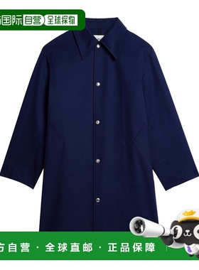 1h可退 香港直邮Ami Paris 男士 棉质蓝色大衣 HC0004C00010491BL
