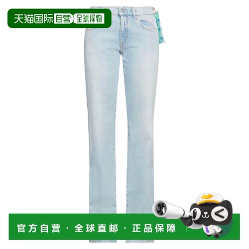 香港直邮off-white 女士 牛仔长裤 blue蓝色 舒适时尚牛仔裤