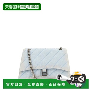 1h可退 香港直邮Balenciaga 巴黎世家 女士 CRUSH 中号绗缝单肩包