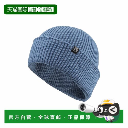 自营欧洲直邮Millet Cosmic皇冠蓝羊毛针织帽男女通用翻边帽子
