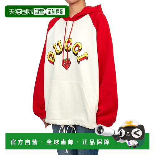 1h可退 香港直邮Gucci 古驰 女士 长袖套头卫衣 773734XJF8R