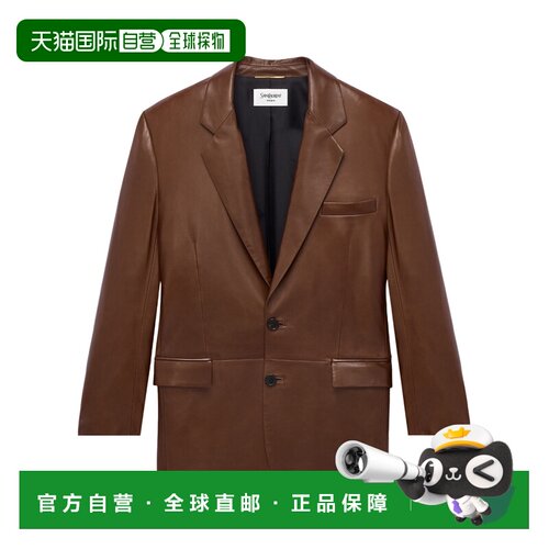 1h可退 Saint Laurent 长袖皮夹克 A000E7YC2TF