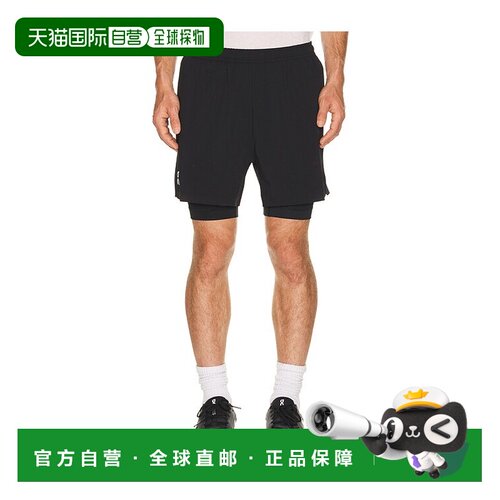 香港直邮On 男士 Train 2合1短裤 1MG30270553 black黑色 舒适时