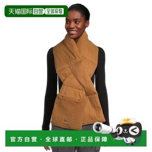 1h可退 香港直邮Ugg 女士 Aw fluff 轻便围巾 brown棕色 舒适时尚