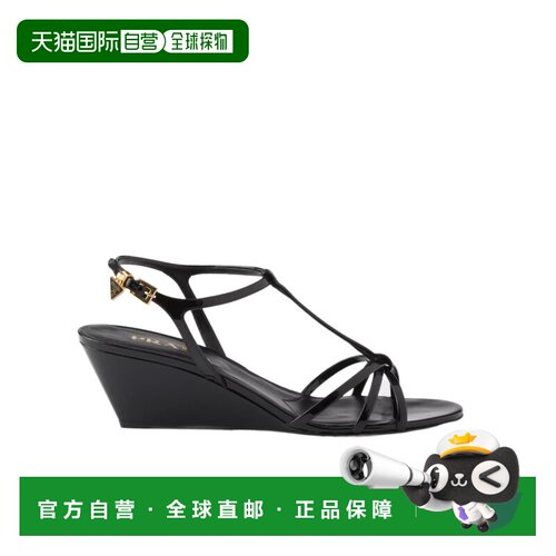 香港直邮Prada/普拉达 女士 露趾坡跟凉鞋 26SS