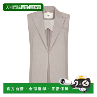 马甲 香港直邮Fendi 式 西装 FT5990S9A羊毛 无袖