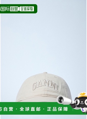 1h可退 香港直邮GANNI 甘尼 女士 徽标图案棒球帽 A6901 beige米