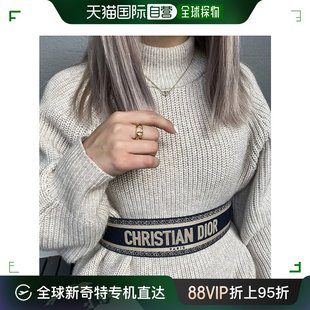 Christian 迪奥老花腰封腰带字母 Dior