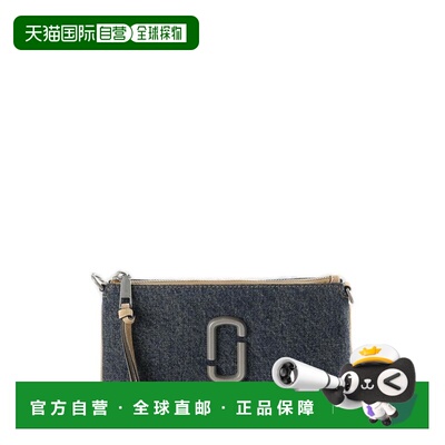 香港直邮Marc Jacobs 马克 雅可布 女士 Logo Plaque 牛仔单肩包