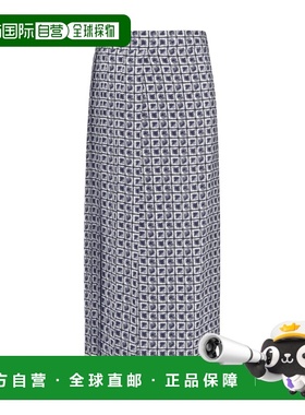 1h可退 香港直邮Salvatore Ferragamo 印花格纹半身裙 13C956