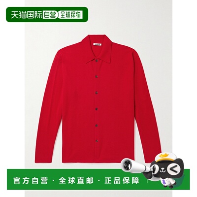 香港直邮1h可退 AURALEE 男士 羊毛针织开衫 A25AC01CK53338373