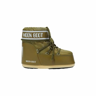 Low 自营欧洲直邮Moon Boot Icon 卡其色尼龙雪地靴 Nylon男女同款