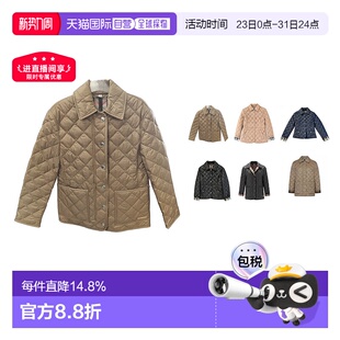 BURBERRY博柏利女士贴袋按扣开襟舒适日常棉服