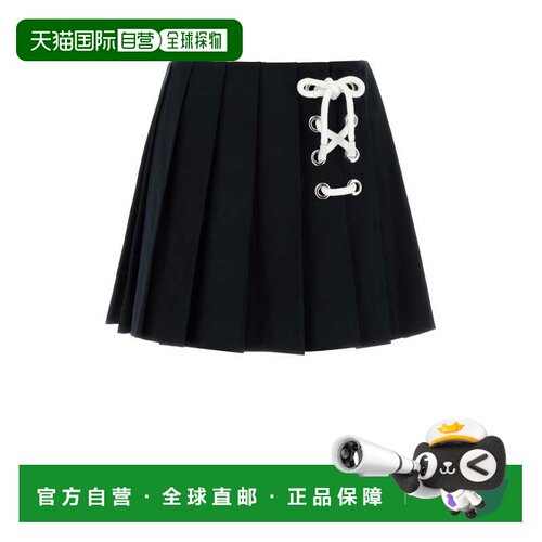 香港直邮PRADA 女士半身裙 P104WSOOOP33F0008 AW2025 黑色 Midni