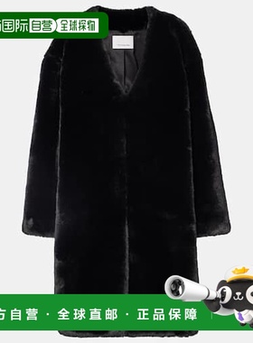 1h可退 香港直邮The Frankie Shop 女士 Matera 大衣 black黑色