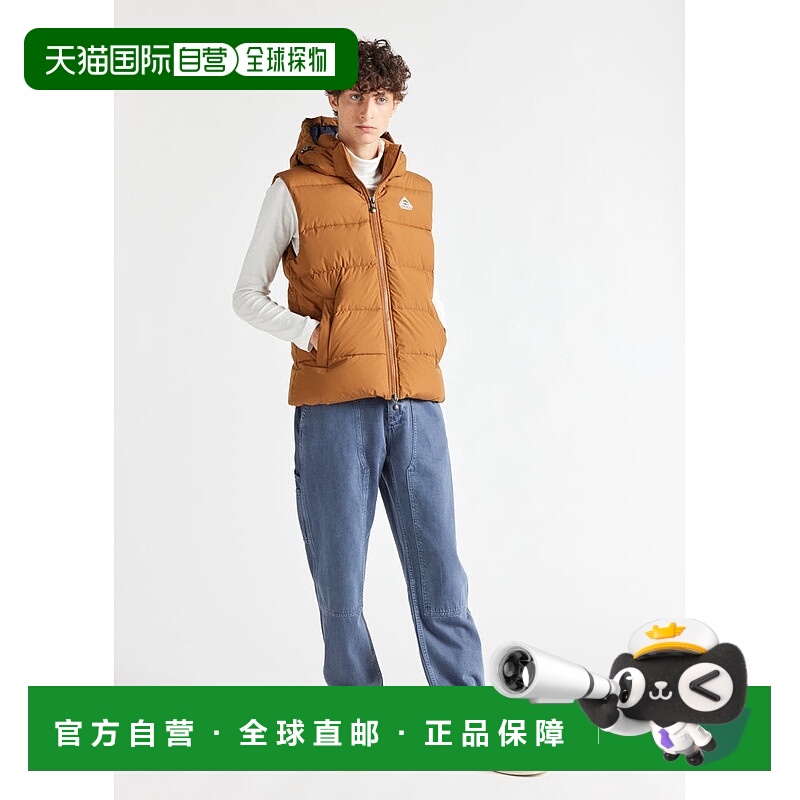 自营欧洲直邮Pyrenex Spoutnic 无袖羽绒服 带可拆卸 Terra 风帽