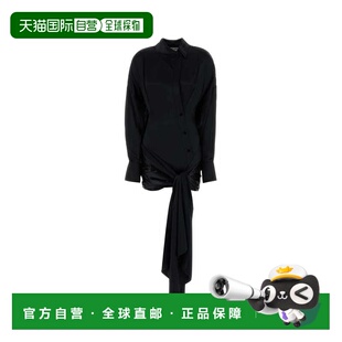 女士 Attico 黑色缎面衬衫 式 260WCA00 1h可退 连衣裙 香港直邮The
