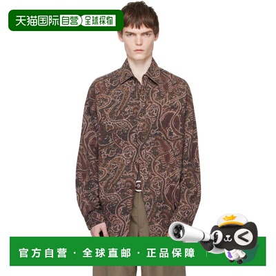 1h可退 香港直邮Our Legacy 男士 棕色 Vast 衬衫 M2262VSPSnakeP